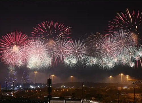 洛扎县焰火晚会